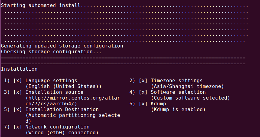 图13 Installing CentOS Linux (Continue)