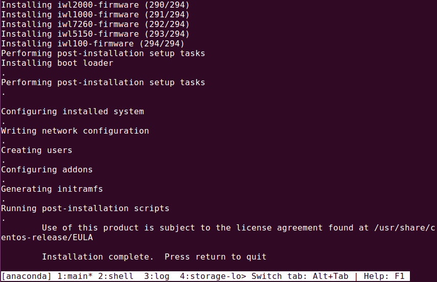 图15 Installing CentOS Linux (Continue)