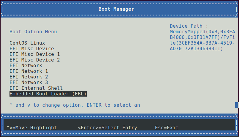 图5. UEFI - Boot Manager